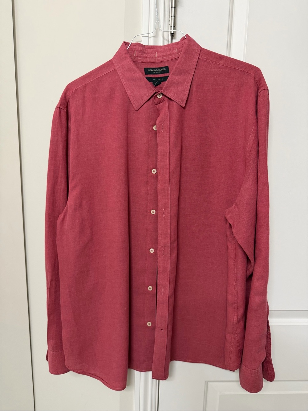 Banana Republic Men's Button-Up Shirt in Rose